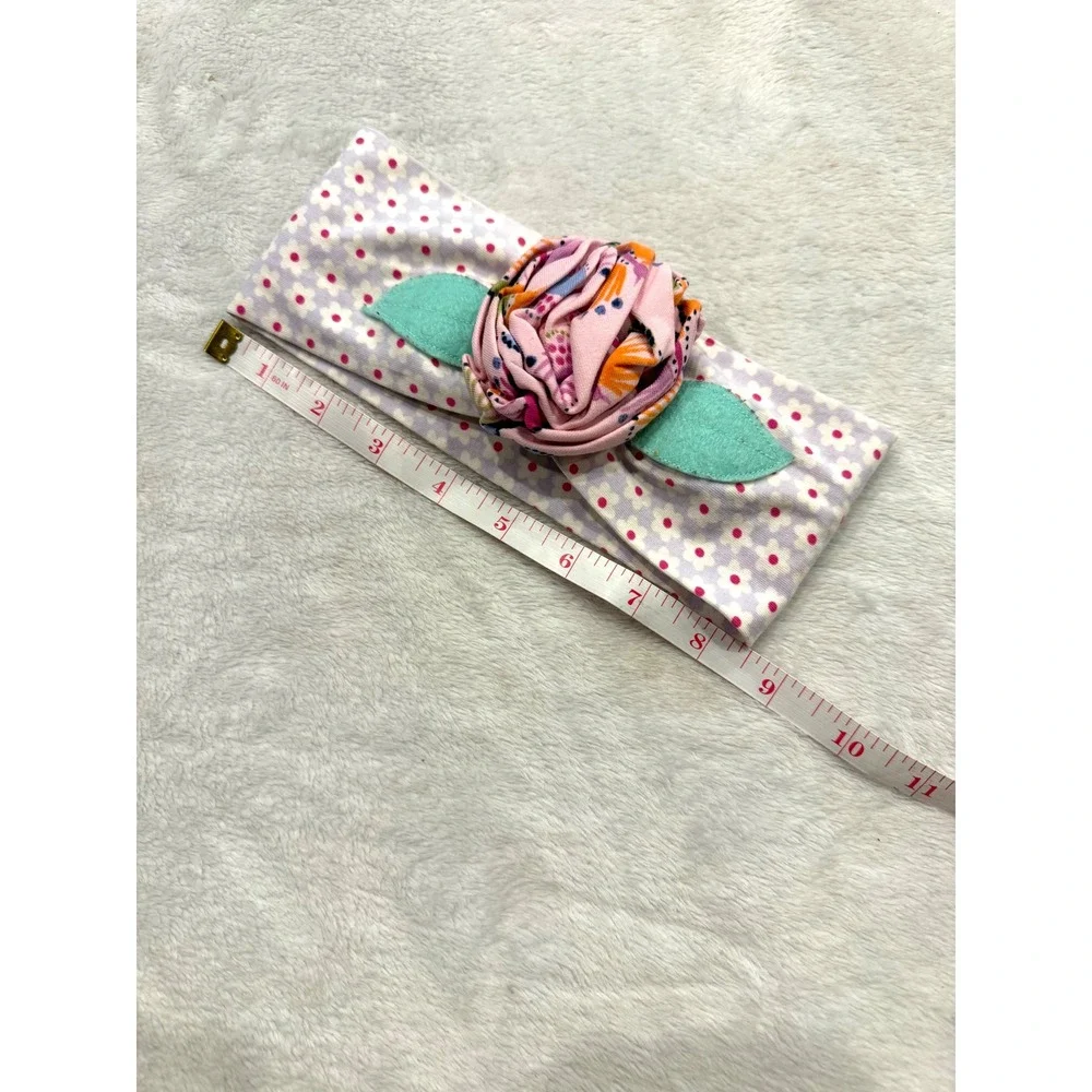 Matilda Jane Girls Lavender Daisy Floral Rosette Stretch Headband 23303A